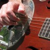 Fingerpicking on a National El Trovador